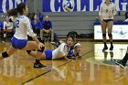 Volleyball vs Emerson  Wheaton College Women's Volleyball vs Emerson College. - Photo by Keith Nordstrom : Wheaton, Volleyball, VB2019